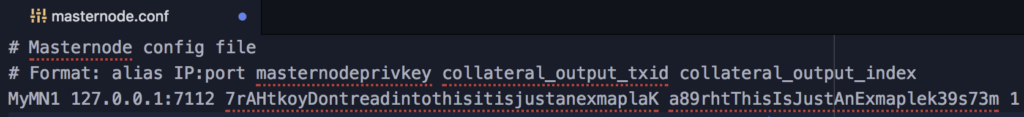 קובץ masternode.conf