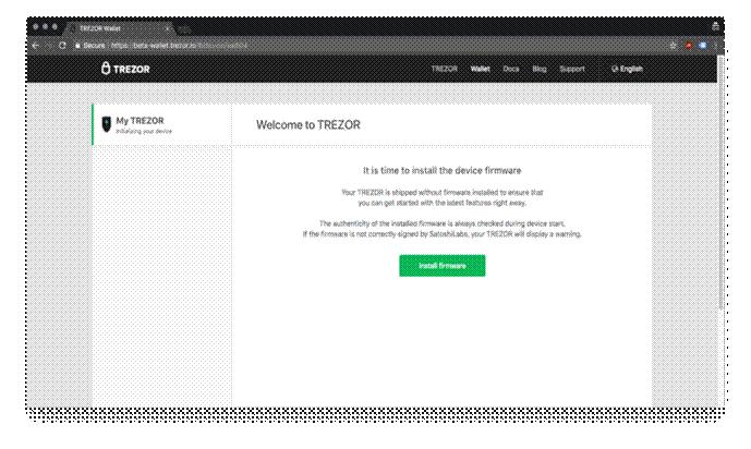 instalirajte firmver Trezor