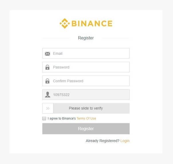 Binance račun