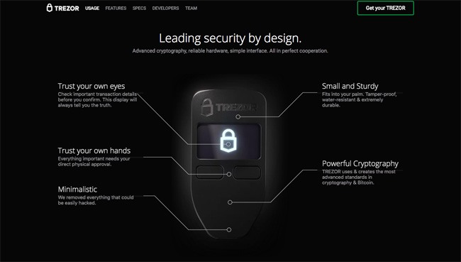 Trezor-Homepage