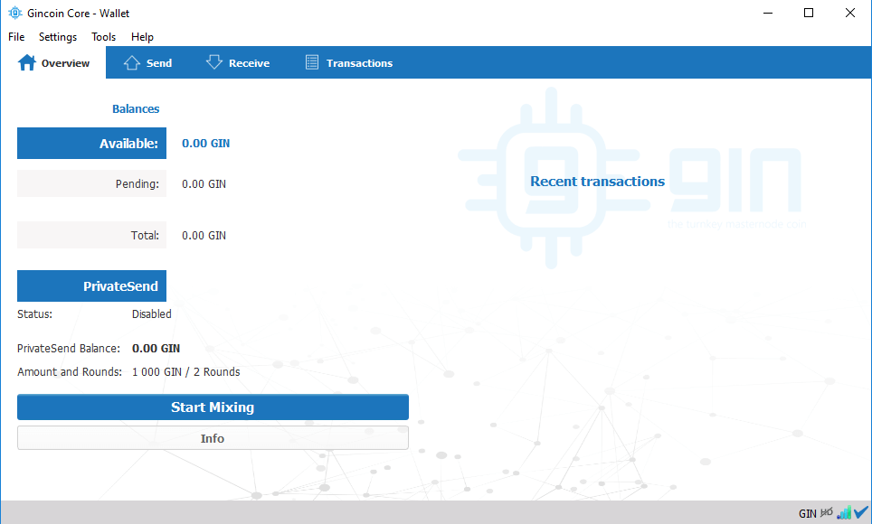 کیف پول GINcoin